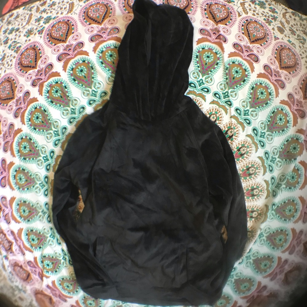 Perfect Black Velvet Hoodie